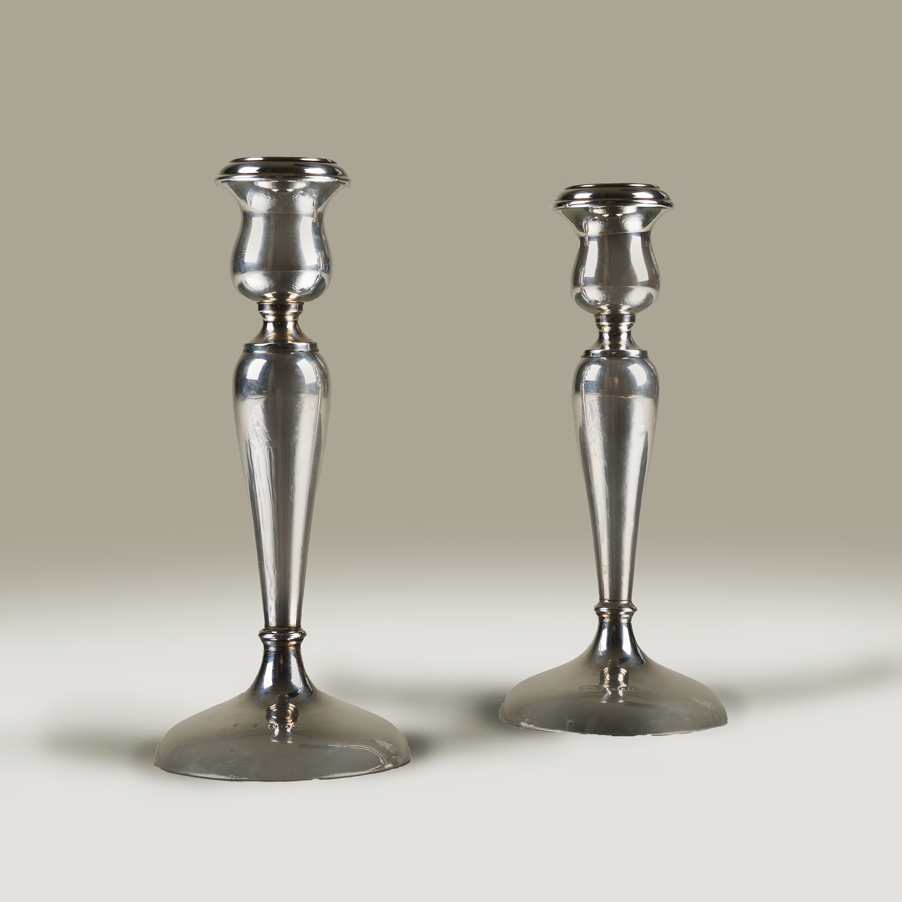 Silver Deco Candlesticks Valerie Wade 263396 V1
