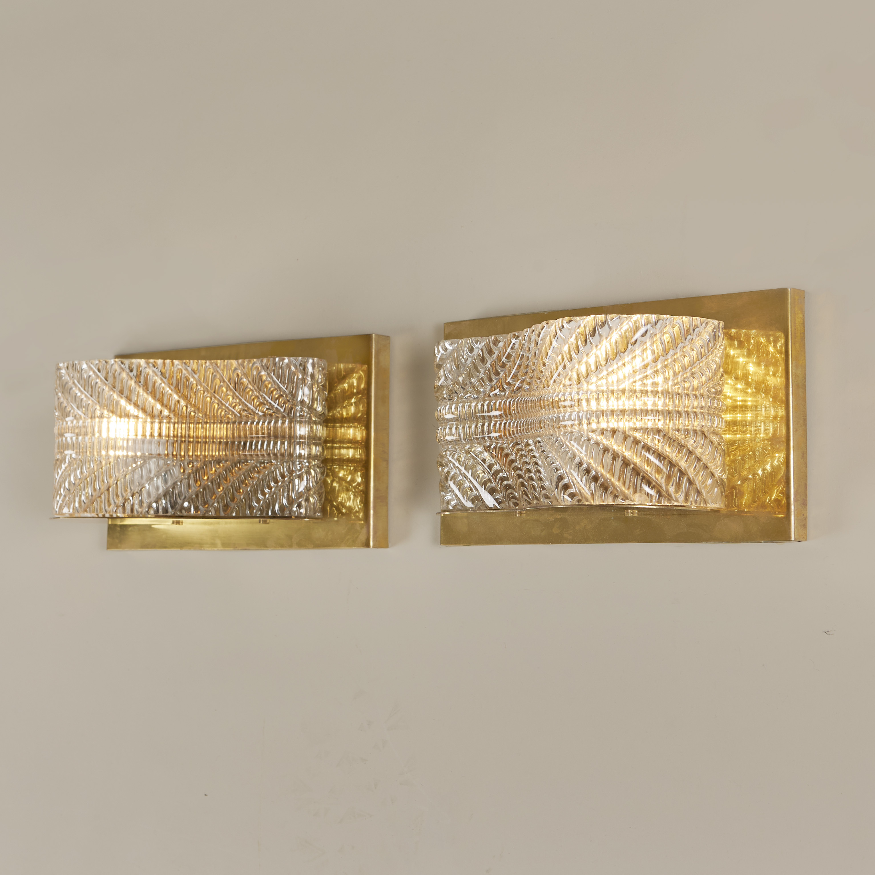 Seguso Brass Wall Lights 19 0086 V1