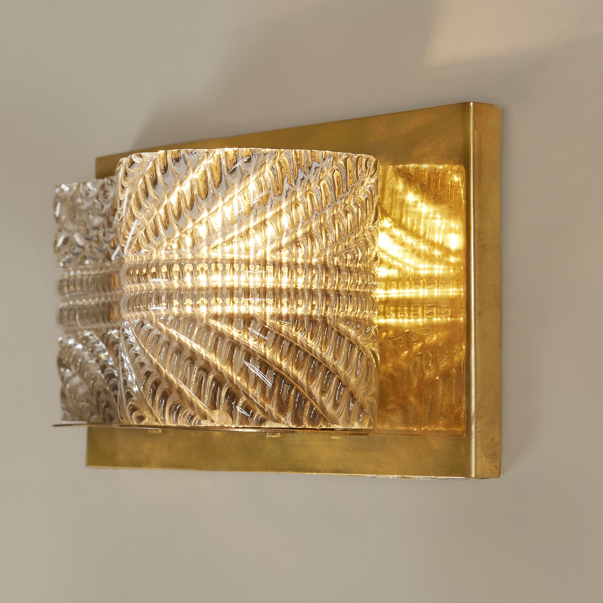 Seguso Brass Wall Lights 19 0092 V1