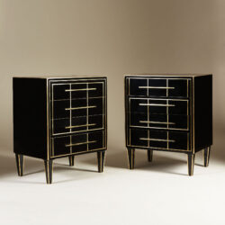 The image for Italian Black Glass Bedsides 0142