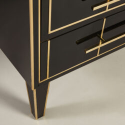 The image for Italian Black Glass Bedsides 0166