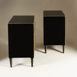 The image for Italian Black Glass Bedsides 0170