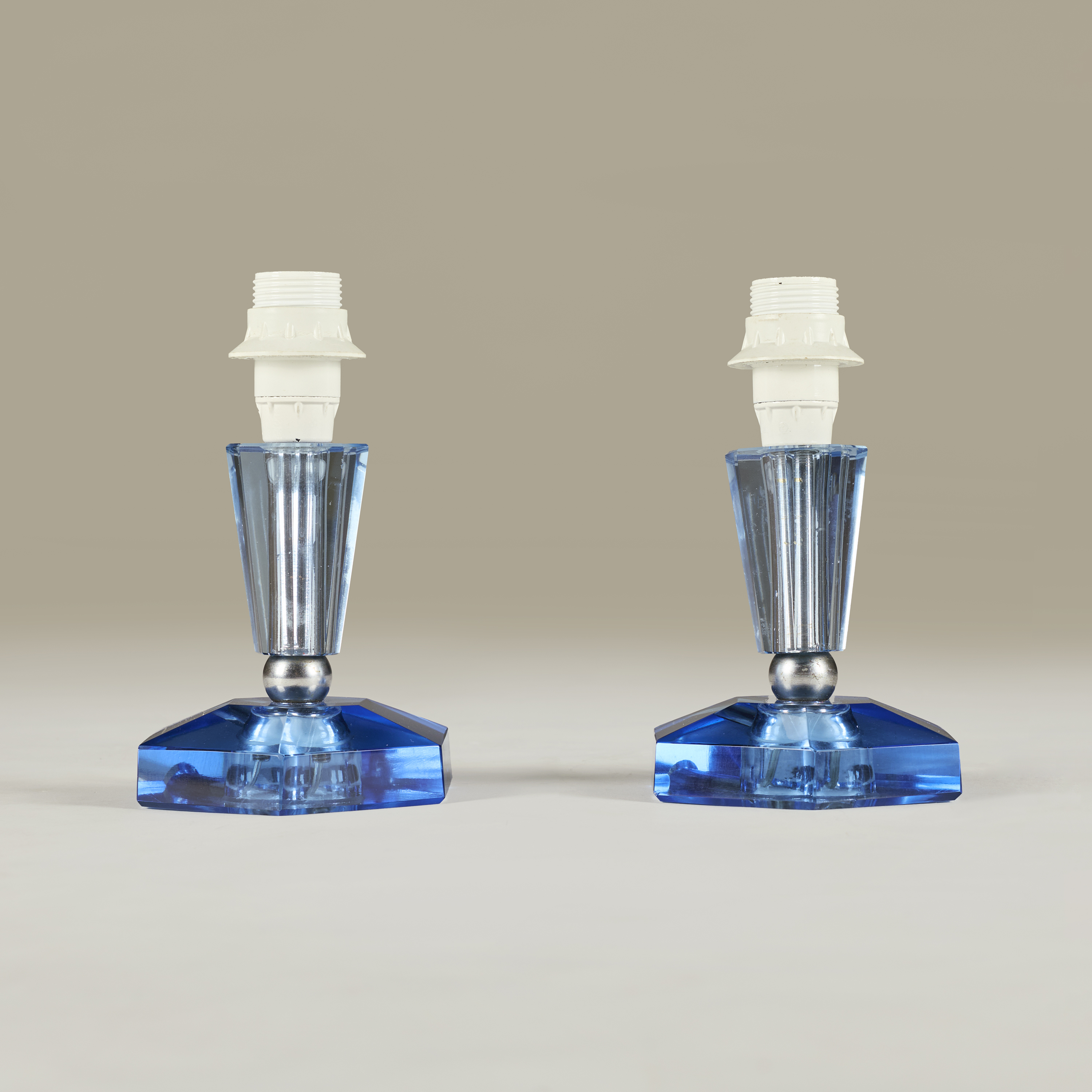Italian Blue Glass Vintage Lamps Valerie Wade 23 212 V1