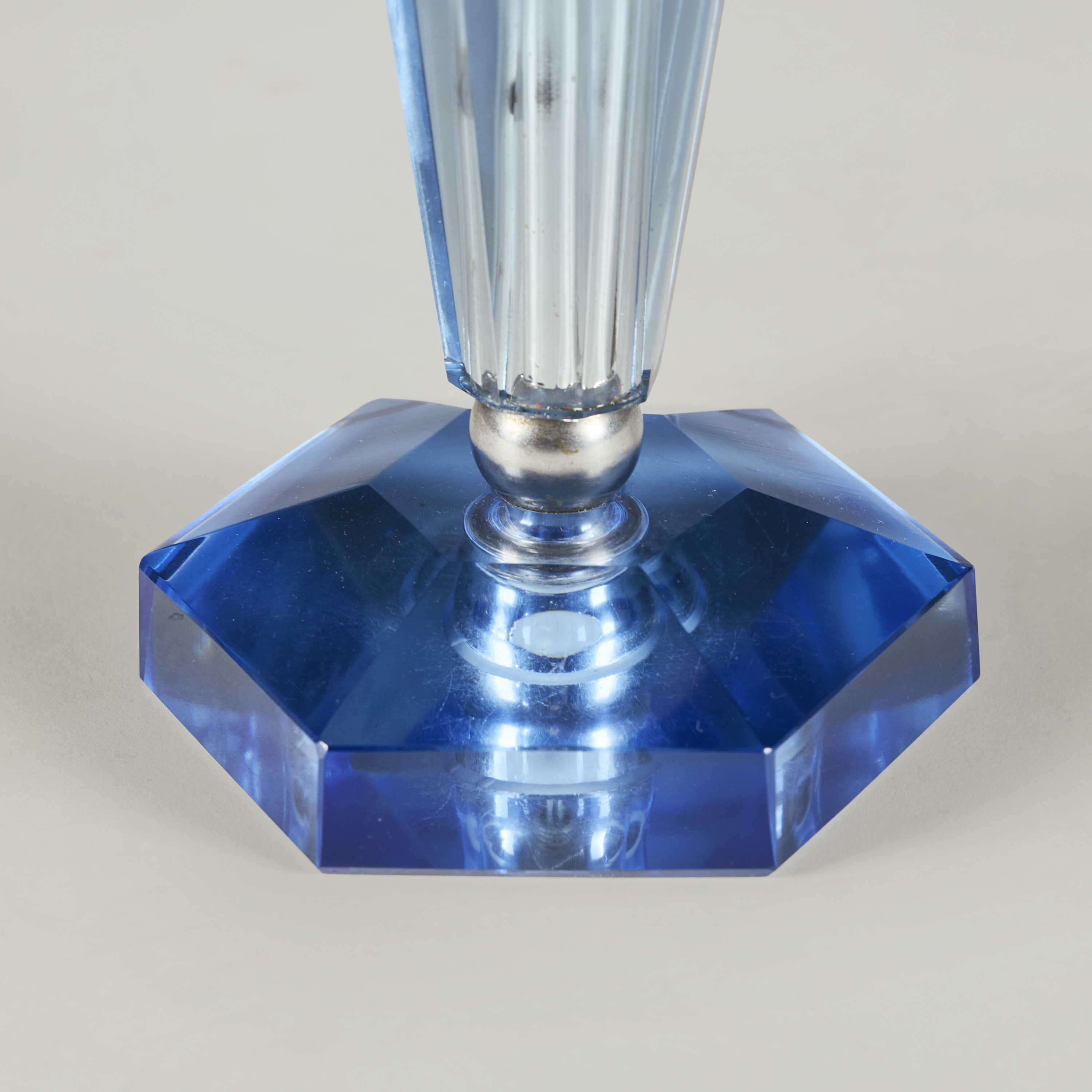 Italian Blue Glass Vintage Lamps Valerie Wade 23 213 V1