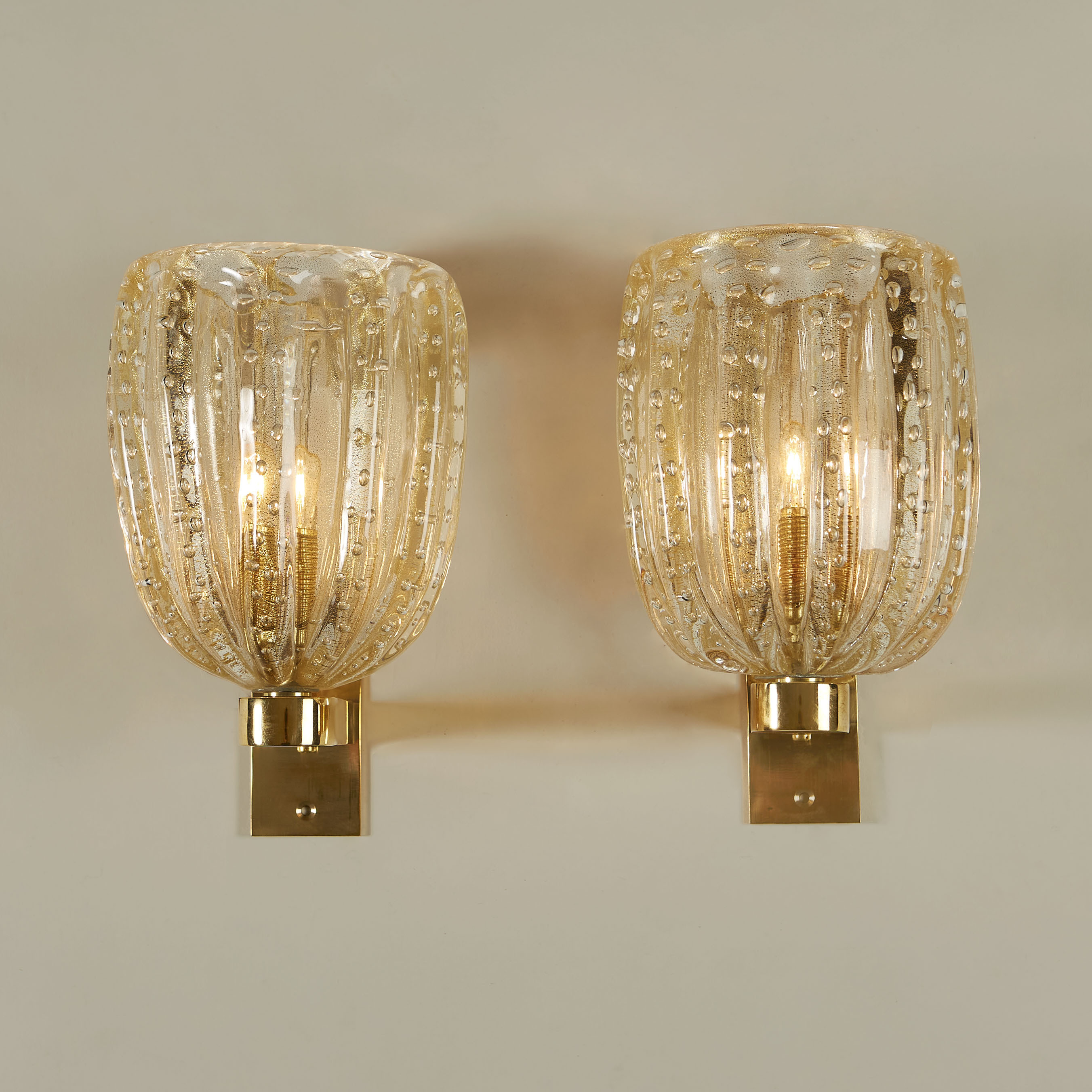 Italian Bubble Glass Wall Lights 142 V1
