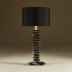 The image for Black Murano Pebble Lamps 033 V1