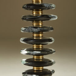 The image for Black Murano Pebble Lamps 039 V1