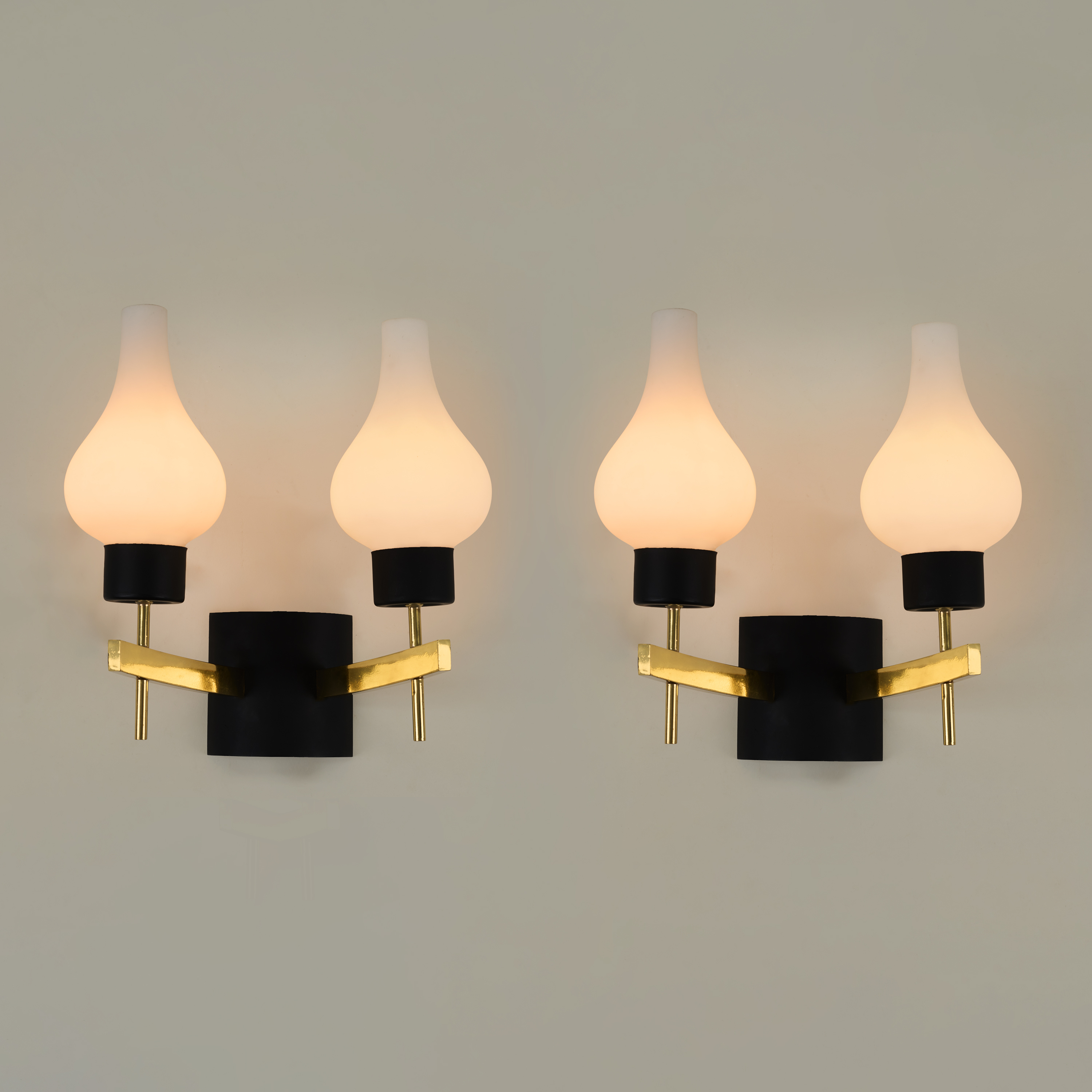 Italian Black And Opaque Wall Lights Valerie Wade 263308 V1