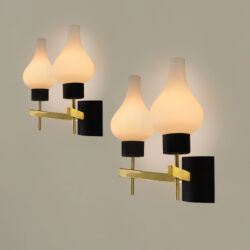 The image for Italian Black And Opaque Wall Lights Valerie Wade 263312 V1