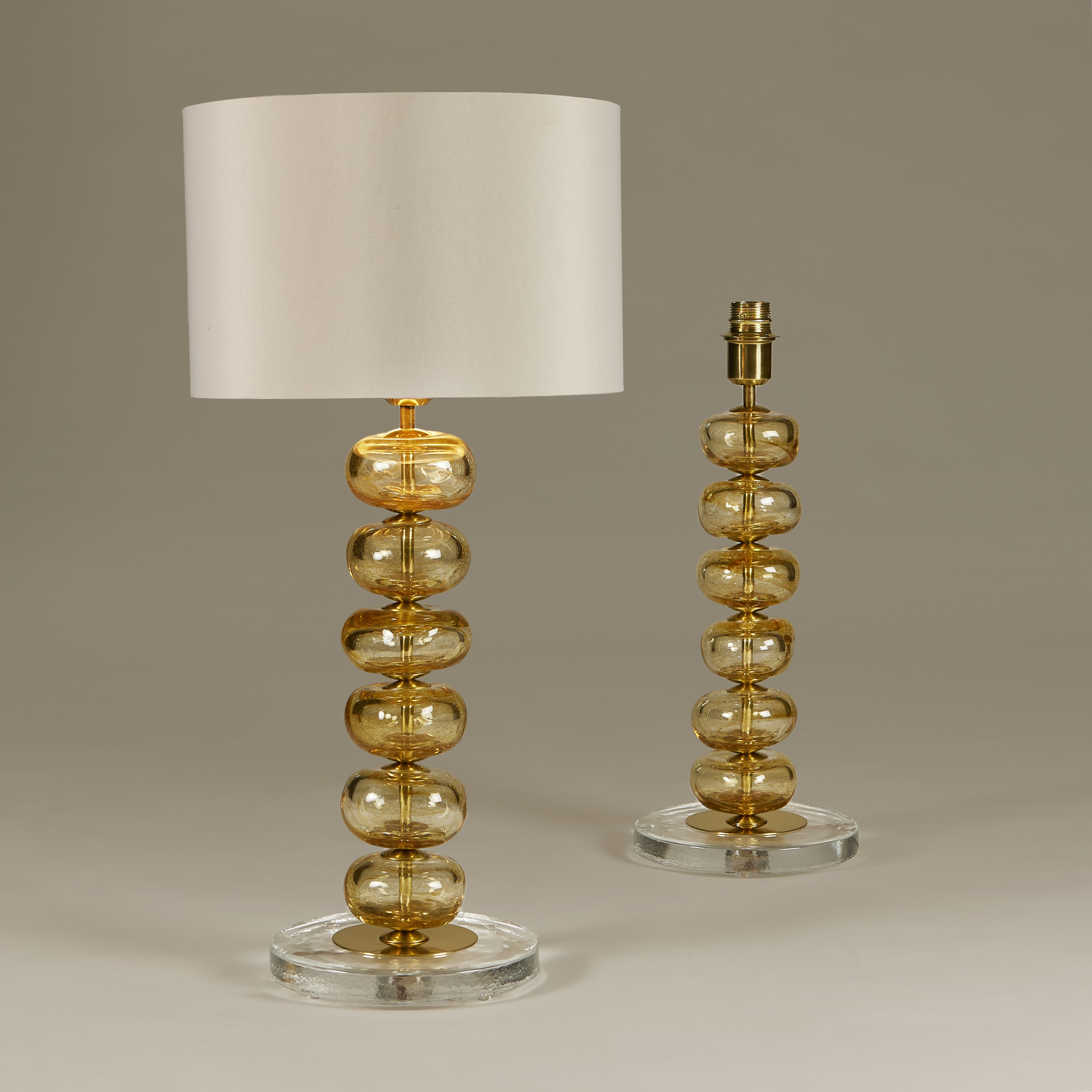 Italian Gold Ball Murano Lamps 54 V1