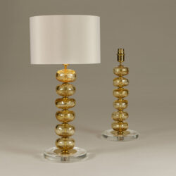 The image for Italian Gold Ball Murano Lamps 54 V1