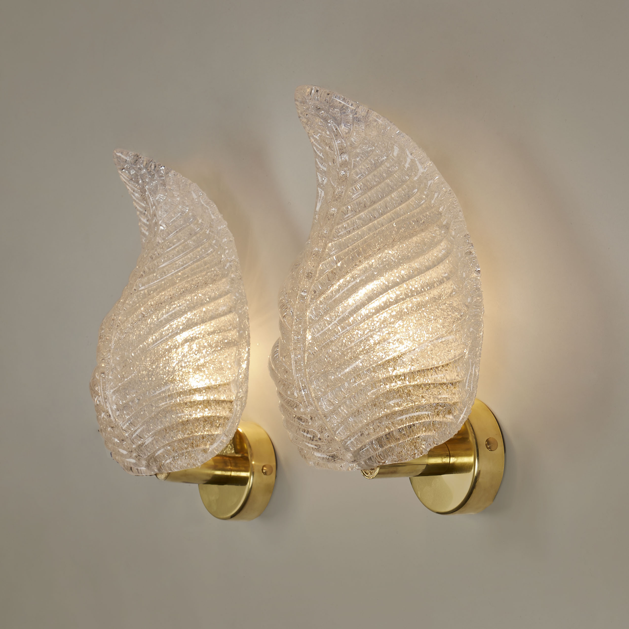 Murano Leaf Wall Lights 103 V1