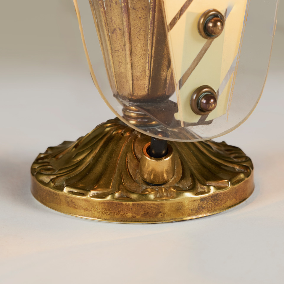 Small Italian Striped Table Lamps