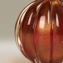 The image for Red And Gold Murano Ball Lamps Valerie Wade 25 021 V1