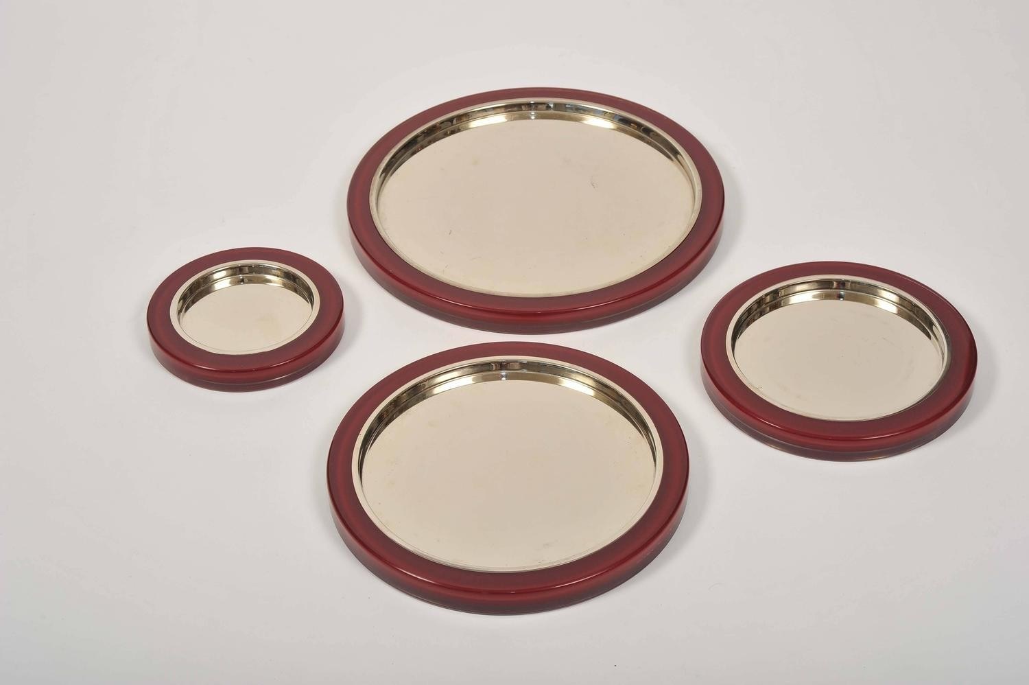 Set Us Red Mirror Trays V