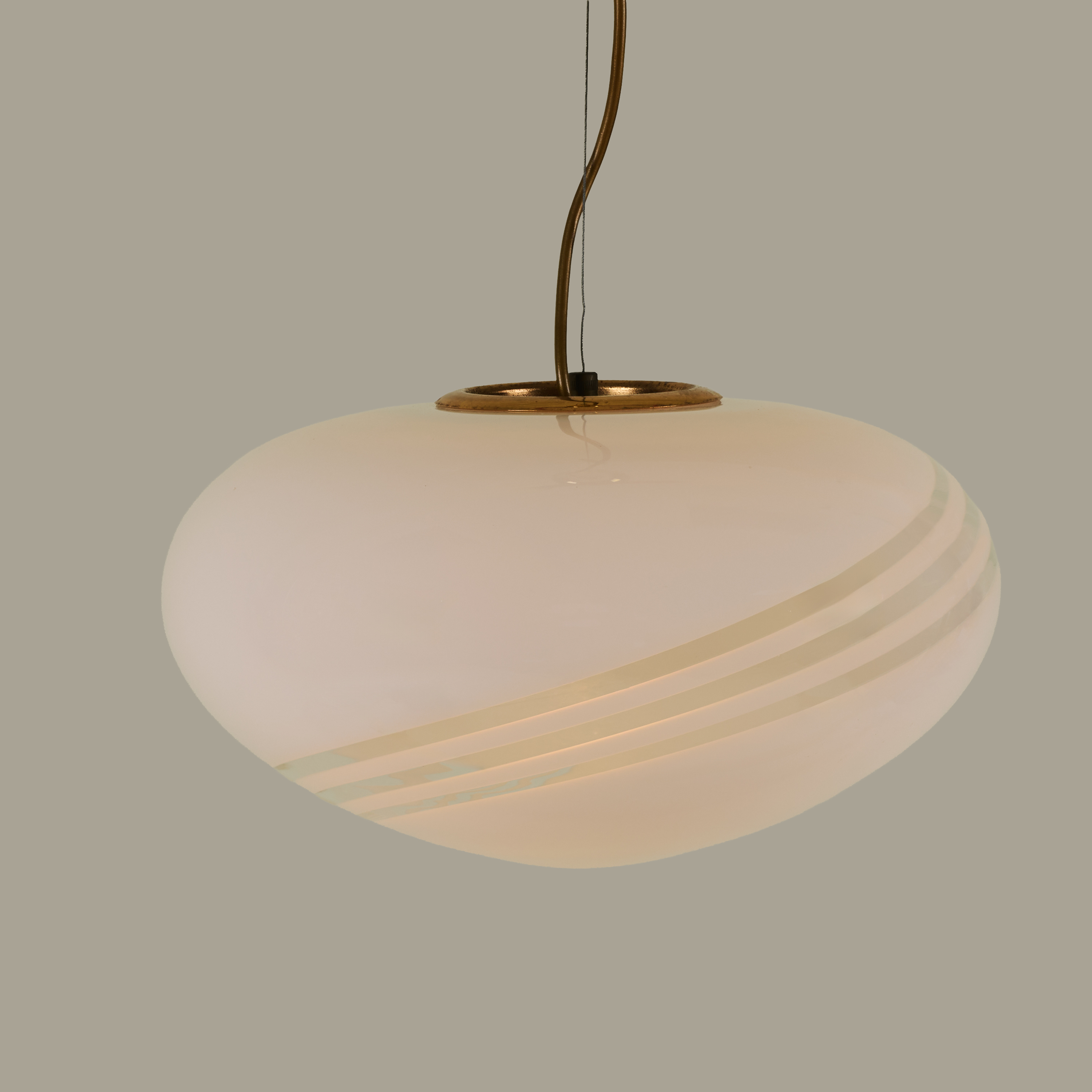 Oval White Swirl Pendant Valerie Wade 263327 V1