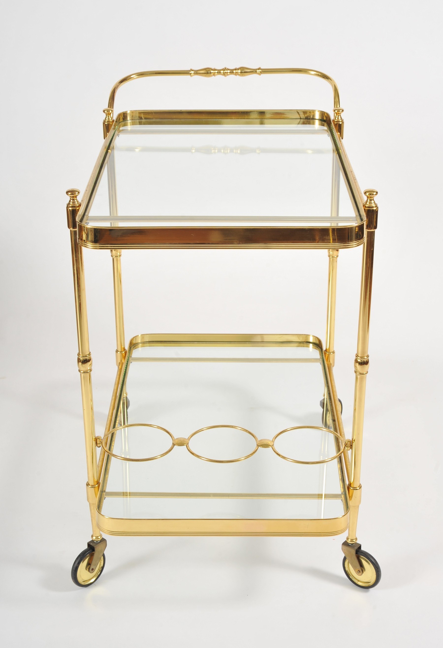 Valerie Wade Ams656 1950S Italian Brass Drinks Trolley 03