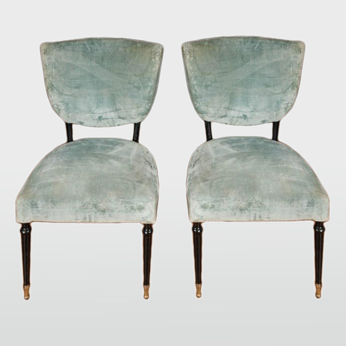 The image for Valerie Wade Fs543 Pair 1950S Side Chairs Paolo Buffa 01