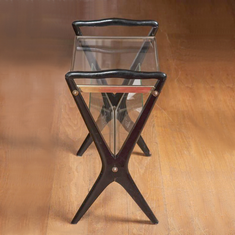 The image for Valerie Wade Ft547 Side Table Magazine Rack Ico Parisi 02