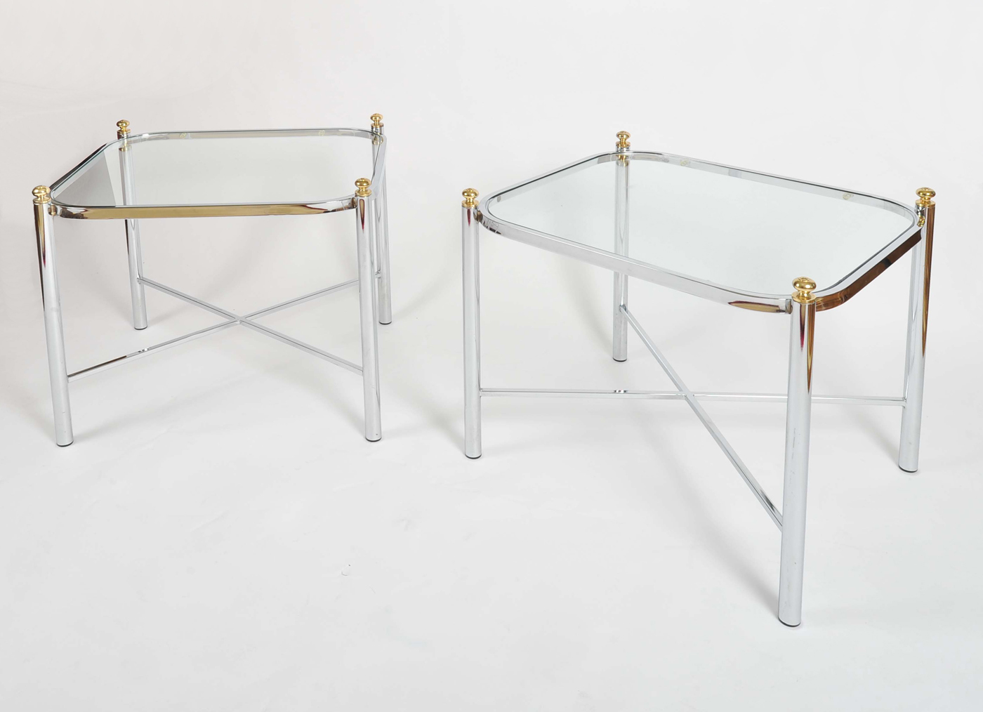 Valerie Wade Ft578 Pair 1970S Chrome Brass Sides Tables02