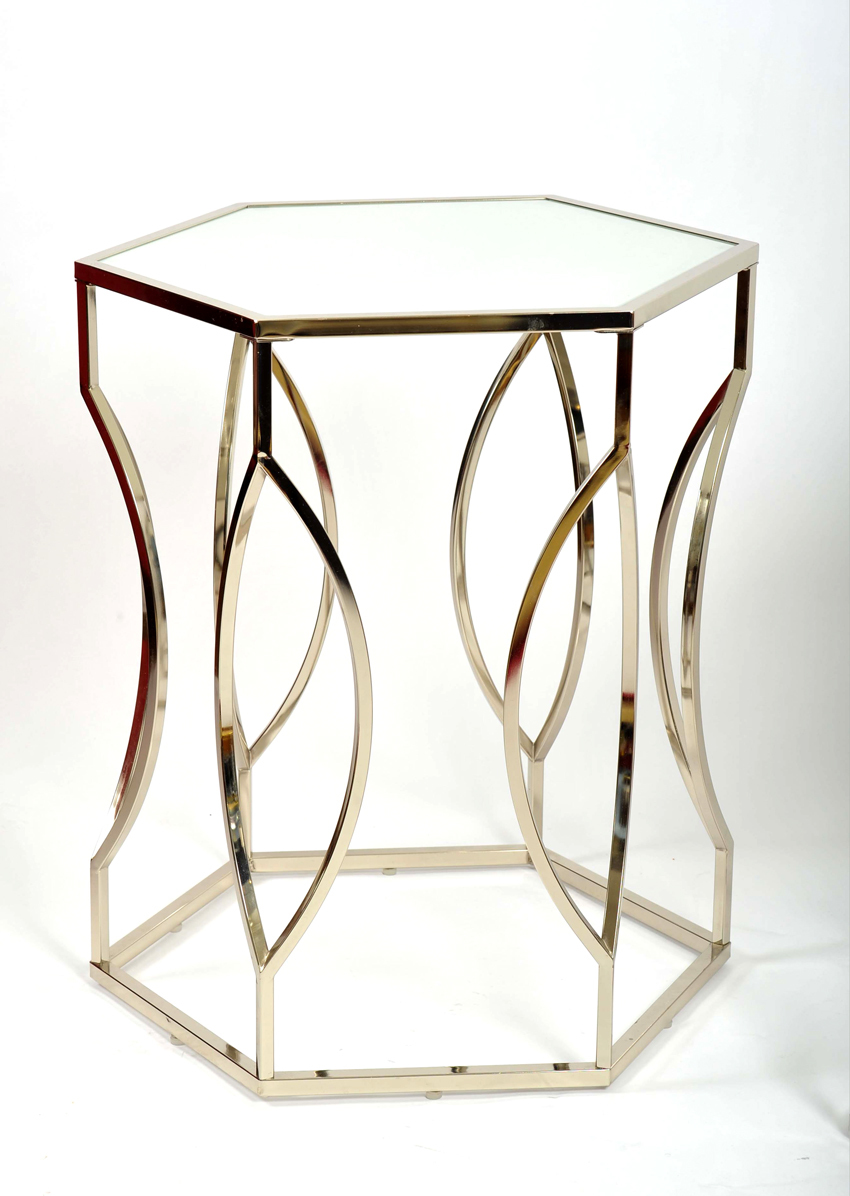 Valerie Wade Ft598 Pair 1960S Us Hexagonal Side Tables02