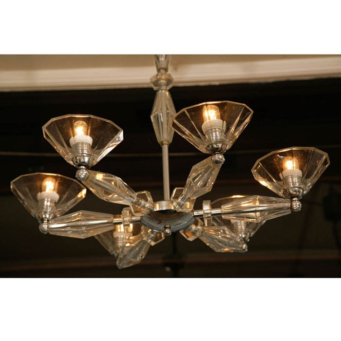 Valerie Wade Lc083 1950S Italian Six Arm Glass Chandelier 02