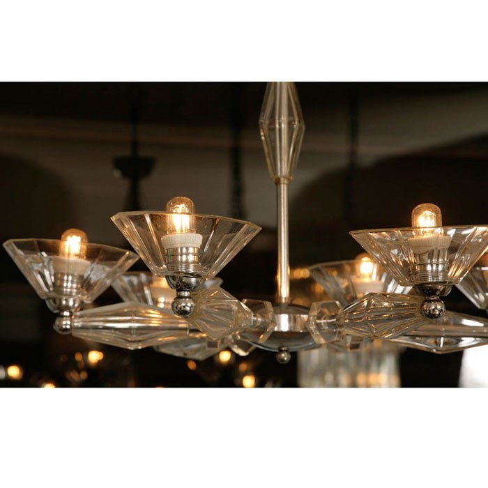 Valerie Wade Lc083 1950S Italian Six Arm Glass Chandelier 03