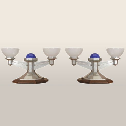 Valerie Wade Lt110 1930S Pair Italian Train Lights 01