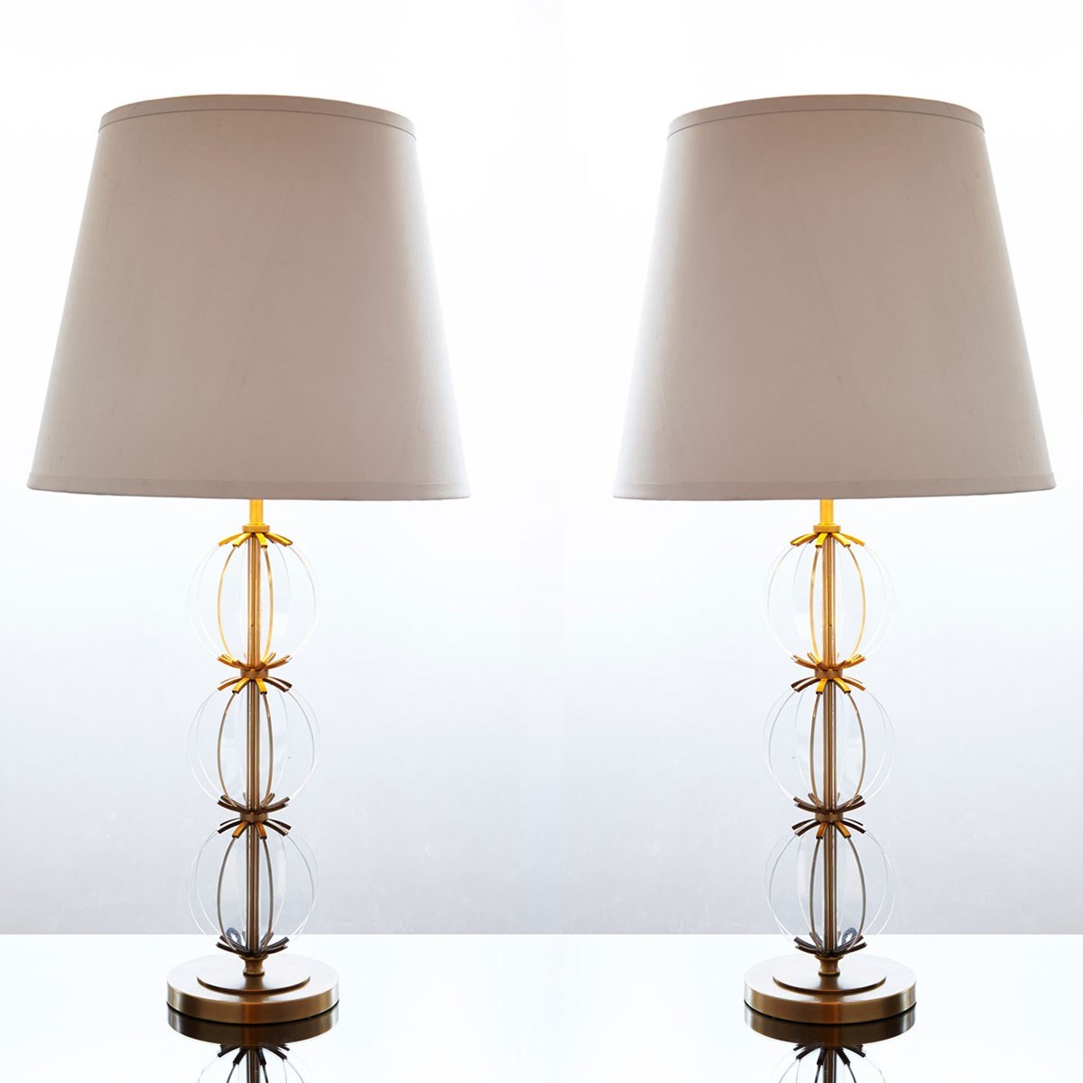 Valerie Wade Lt440 Pair Contemporary Orb Lamps Large 01