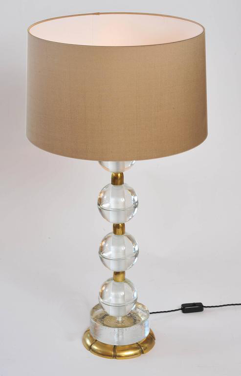 Valerie Wade Lt628 Pair Murano Glass Ball Lamps 02