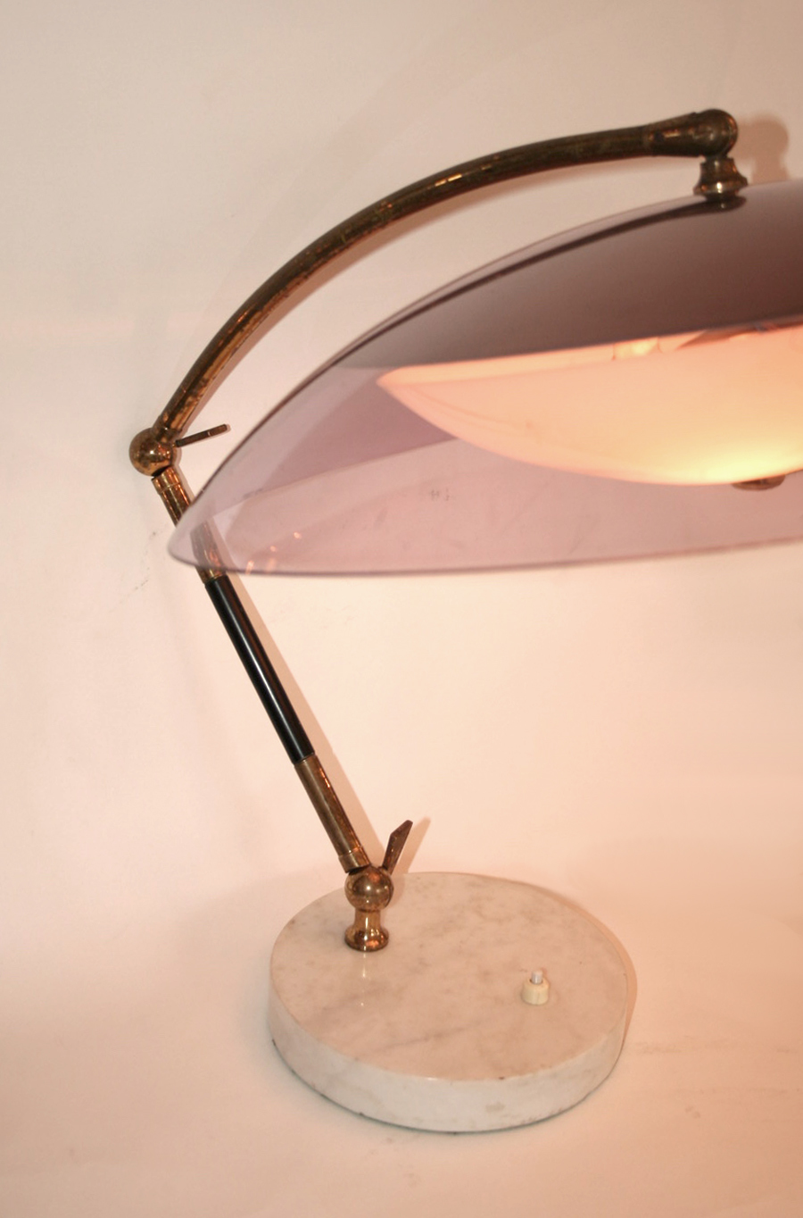 Valerie Wade Lt629 1950S Italian Articulated Dome Lamp Stilux 02