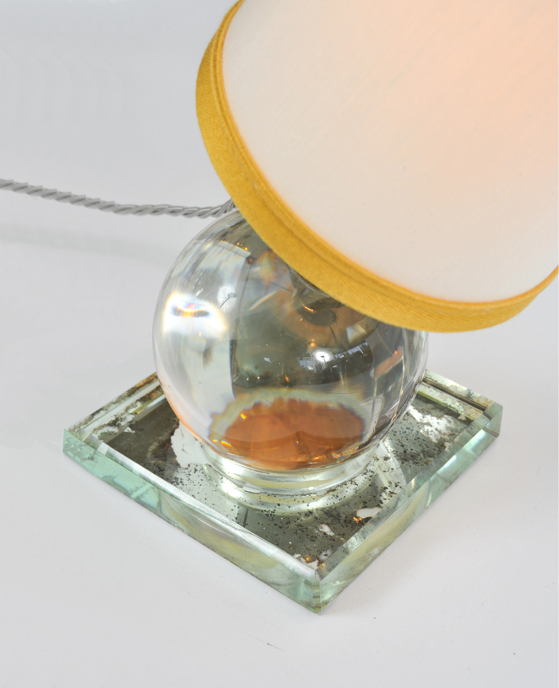 Valerie Wade Lt652 1930S Crystal Ball Lamp Jacques Adnet 02