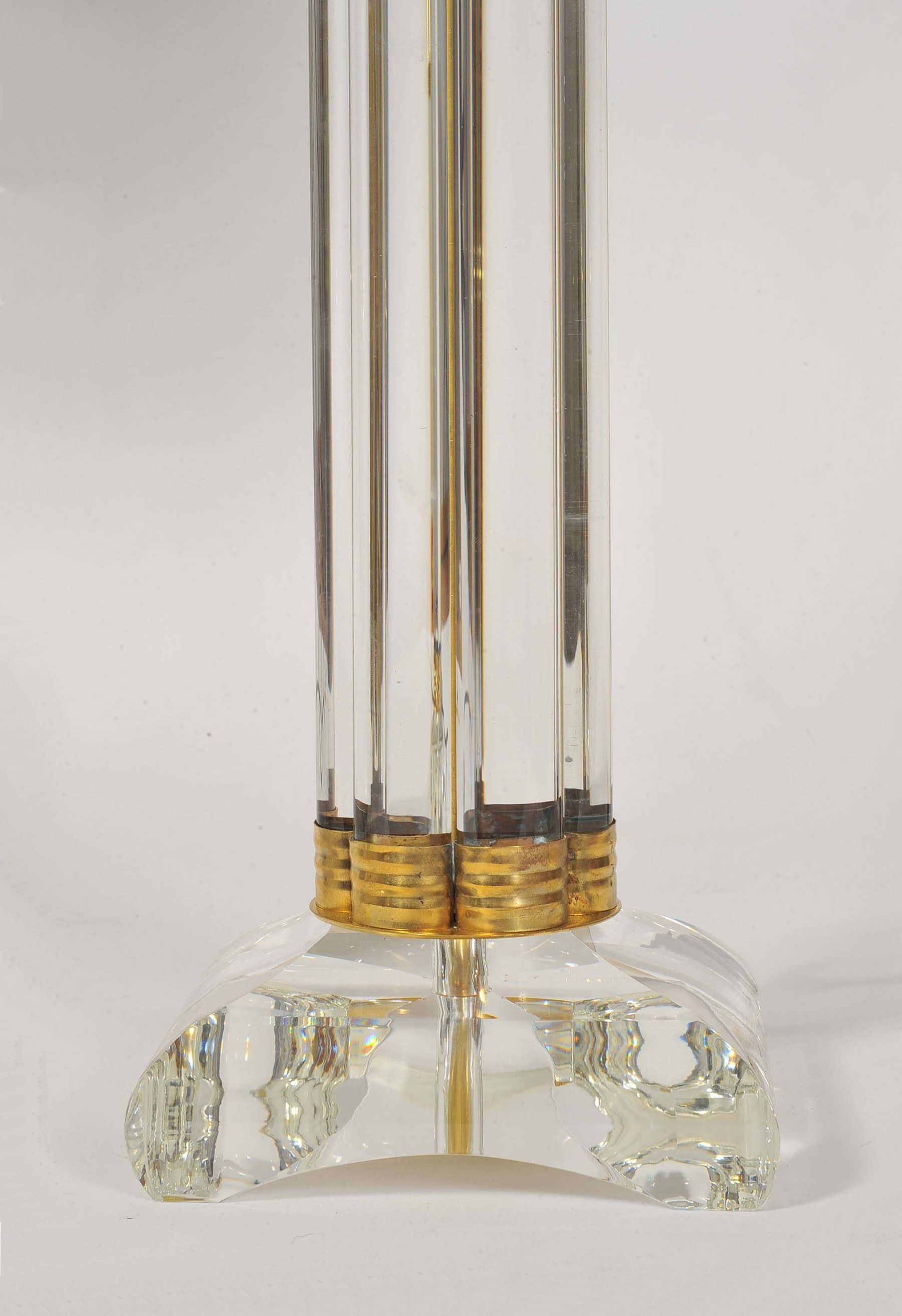 Valerie Wade Lt674 Pair Italian Murano Glass Column Lamps 03