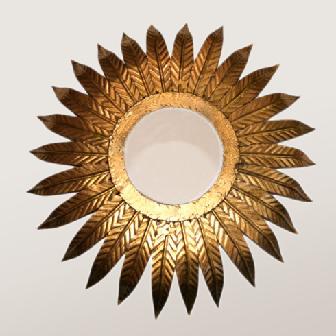 Valerie Wade Lw097 1980S Italian Sunburst Mirror Light 01