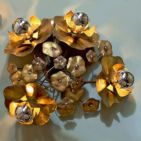 Valerie Wade Lw100 Quadruple Lotus Flower Wall Lights 01