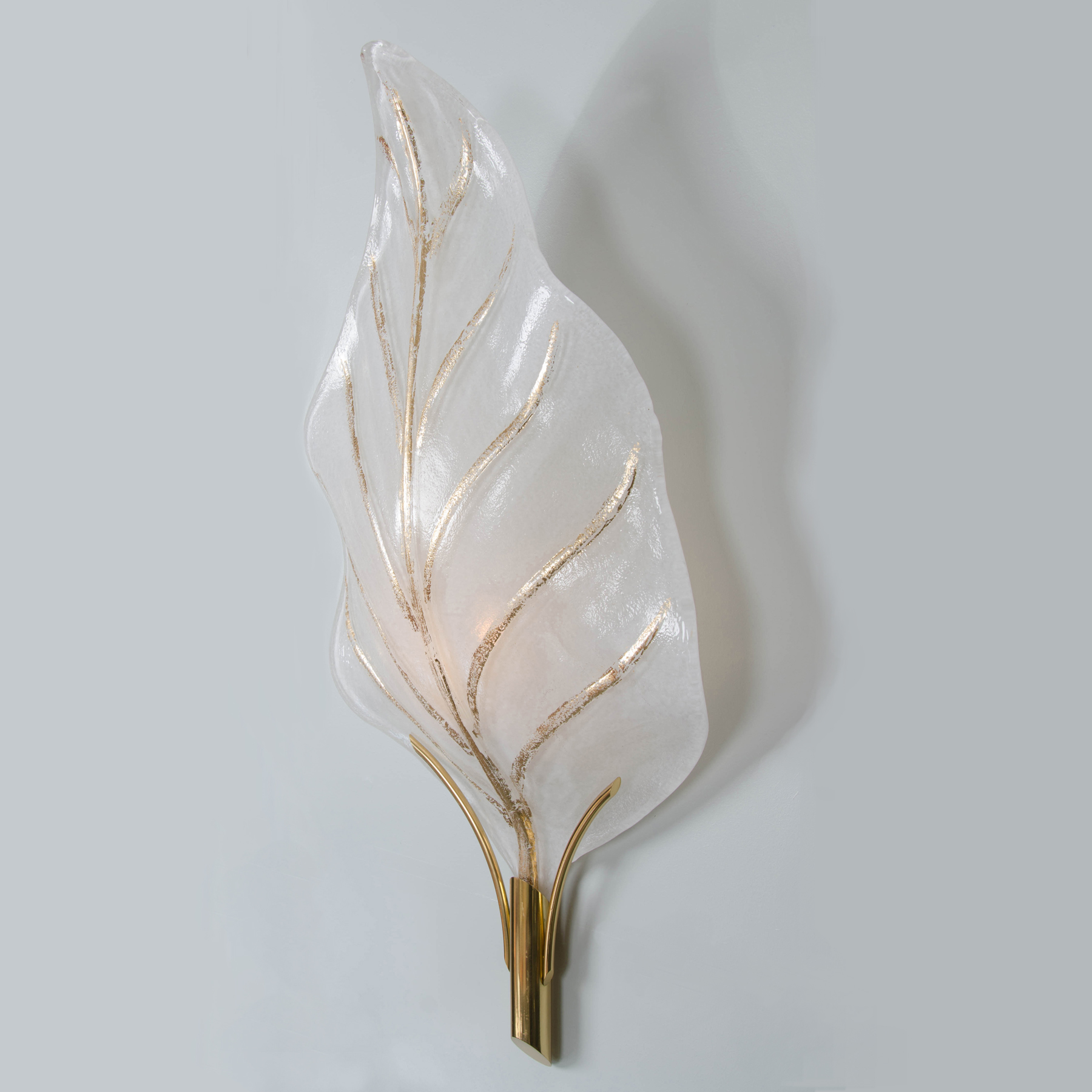 Valerie Wade Lw362 Murano Glass Leaf Wall Lights 04