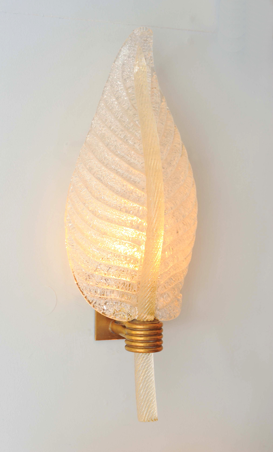 Valerie Wade Lw608 Pair 1950S Italian Leaf Wall Lights 02